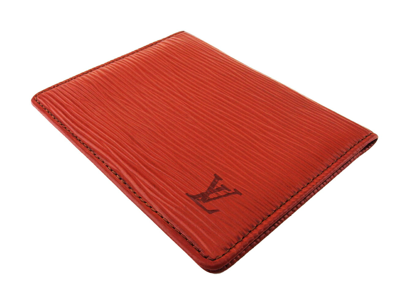 LOUIS VUITTON Pass case M63203 Kenyan brown Porto 2 Cult Vertical