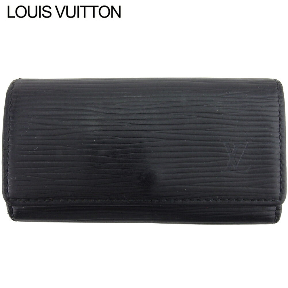 LOUIS VUITTON Key case Key holder  M63822 Black gold Multicles4