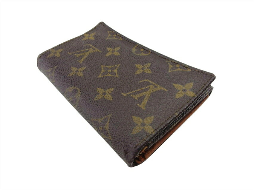 LOUIS VUITTON Long Wallet Purse M61730 Monogram canvas Brown beige Porte Monnaie-Viet-TrÃ©sors (old)