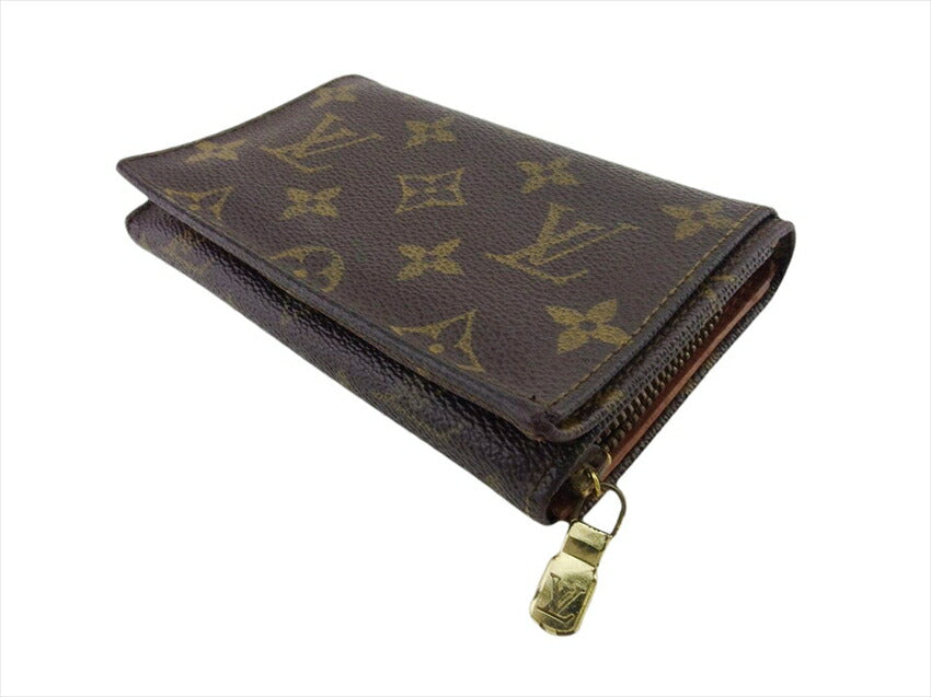 LOUIS VUITTON Long Wallet Purse M61730 Monogram canvas Brown beige Porte Monnaie-Viet-TrÃ©sors (old)