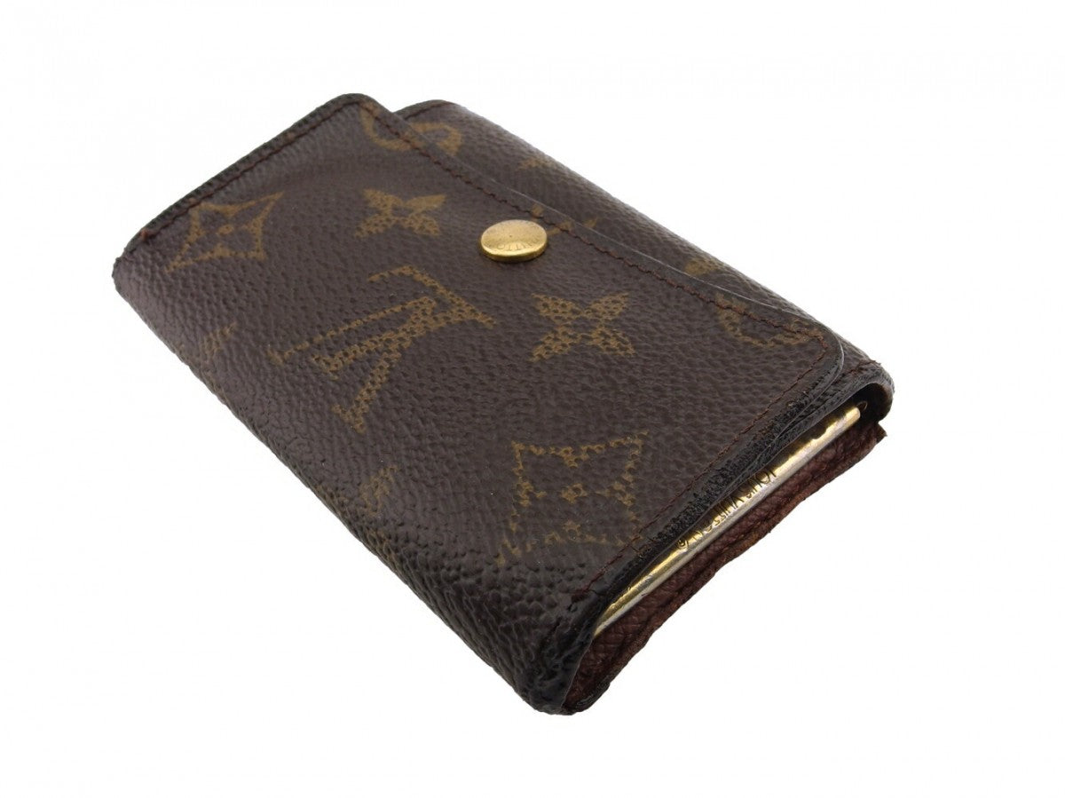 LOUIS VUITTON Key case Key holder  M62630 Brown beige gold Multicles6