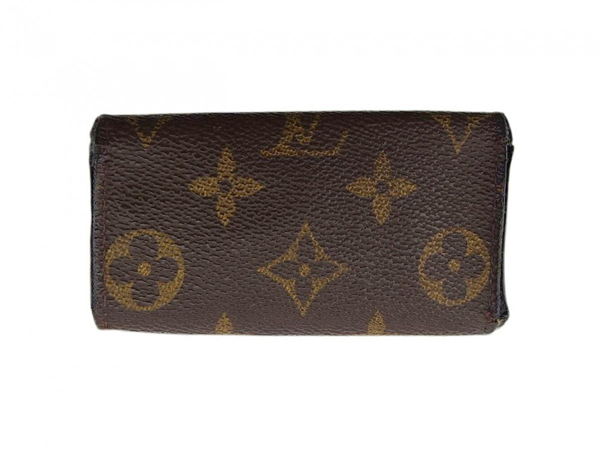 LOUIS VUITTON Key case Key holder  M62631 Brown beige gold Multicles4