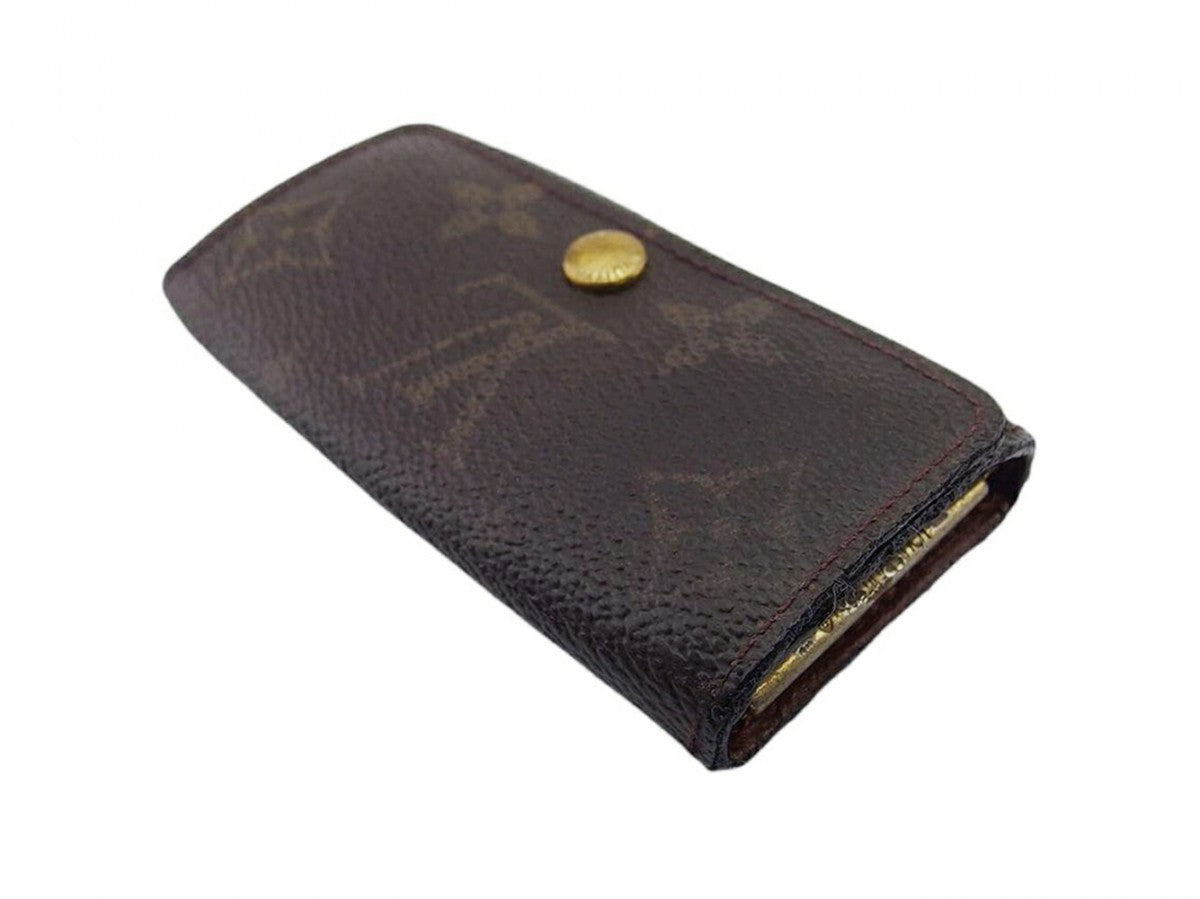 LOUIS VUITTON Key case Key holder  M62631 Brown beige gold Multicles4