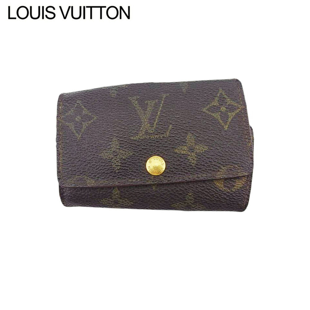 LOUIS VUITTON Key case Key holder  Brown light brown Multicles6