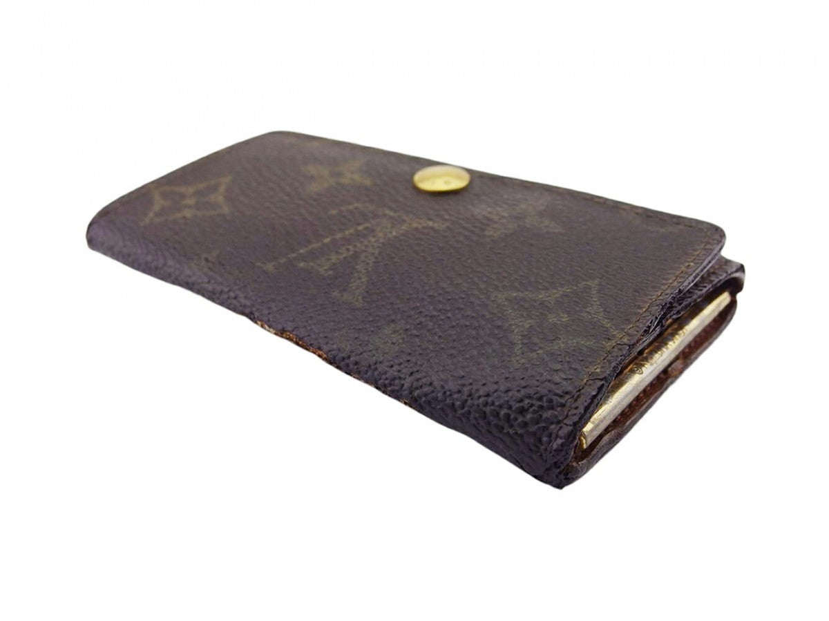 LOUIS VUITTON Key case Key holder  Brown light brown Multicles6