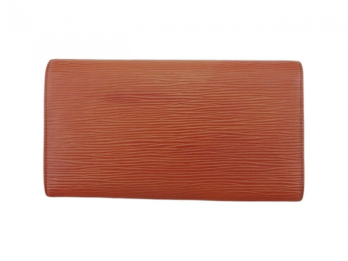 LOUIS VUITTON Long Wallet Purse light brown Pochette Porto MonÃÂ©credi