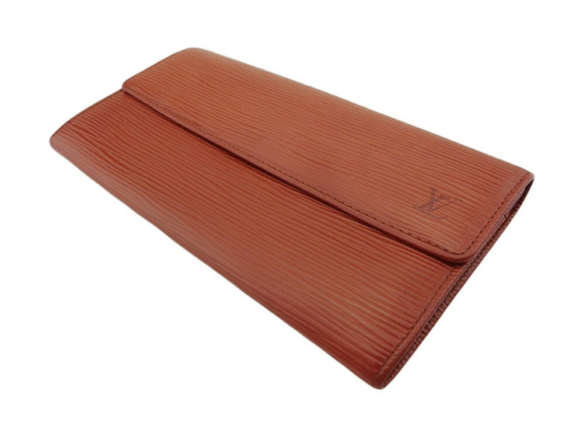 LOUIS VUITTON Long Wallet Purse light brown Pochette Porto MonÃÂ©credi