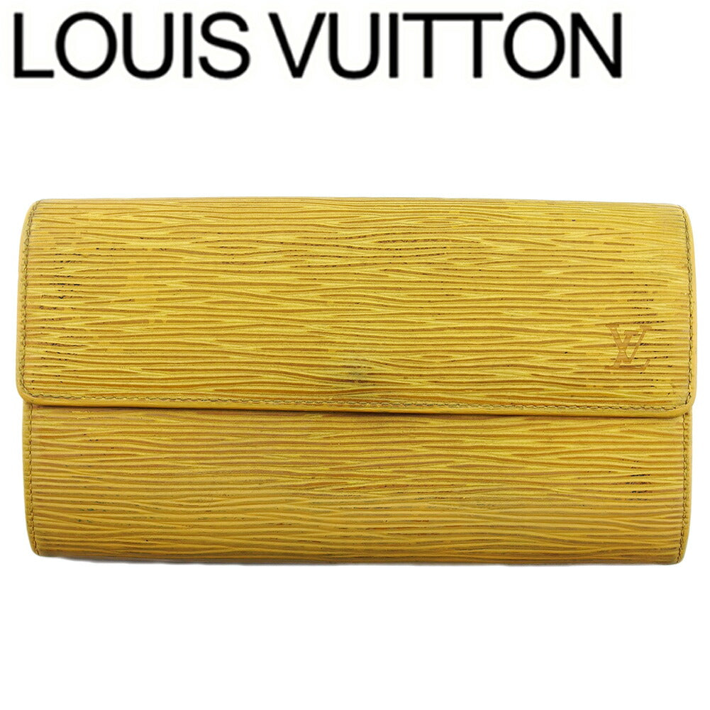 LOUIS VUITTON Long Wallet Purse M63579 Tassiri Yellow Pochette Porto MonÃÂ©credi