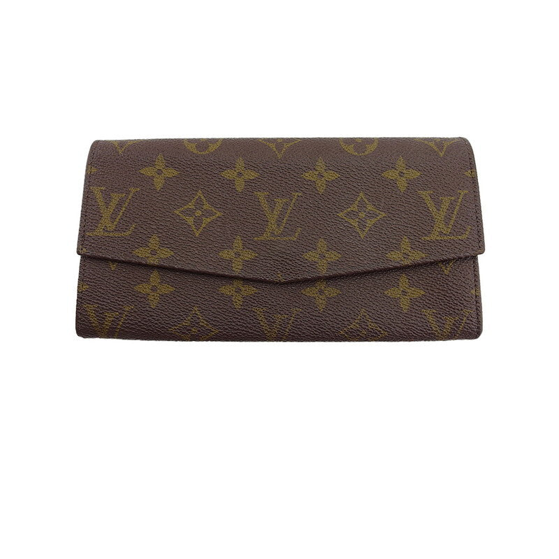 LOUIS VUITTON Long Wallet Purse No.212 Monogram canvas Brown beige vintage