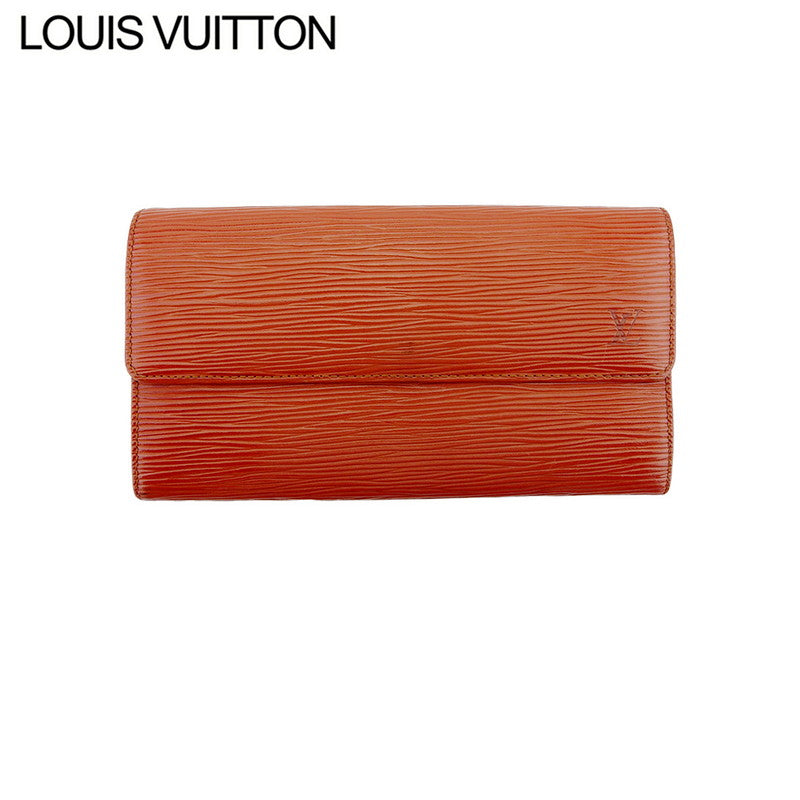LOUIS VUITTON Long Wallet Purse M63573 Brown gold Pochette Porto MonÃÂ©credi