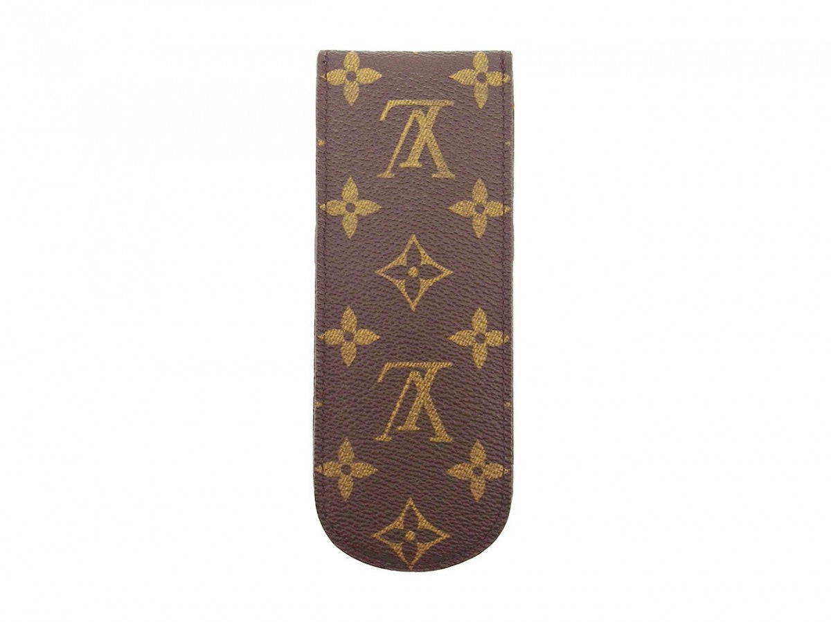 LOUIS VUITTON pencil case Brown