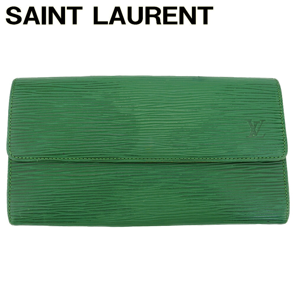 LOUIS VUITTON Long Wallet Purse M63574 green Pochette Porto MonÃÂ©credi
