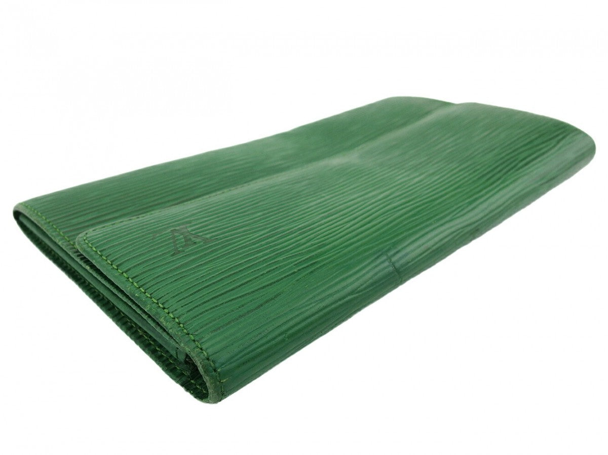 LOUIS VUITTON Long Wallet Purse M63574 green Pochette Porto MonÃÂ©credi