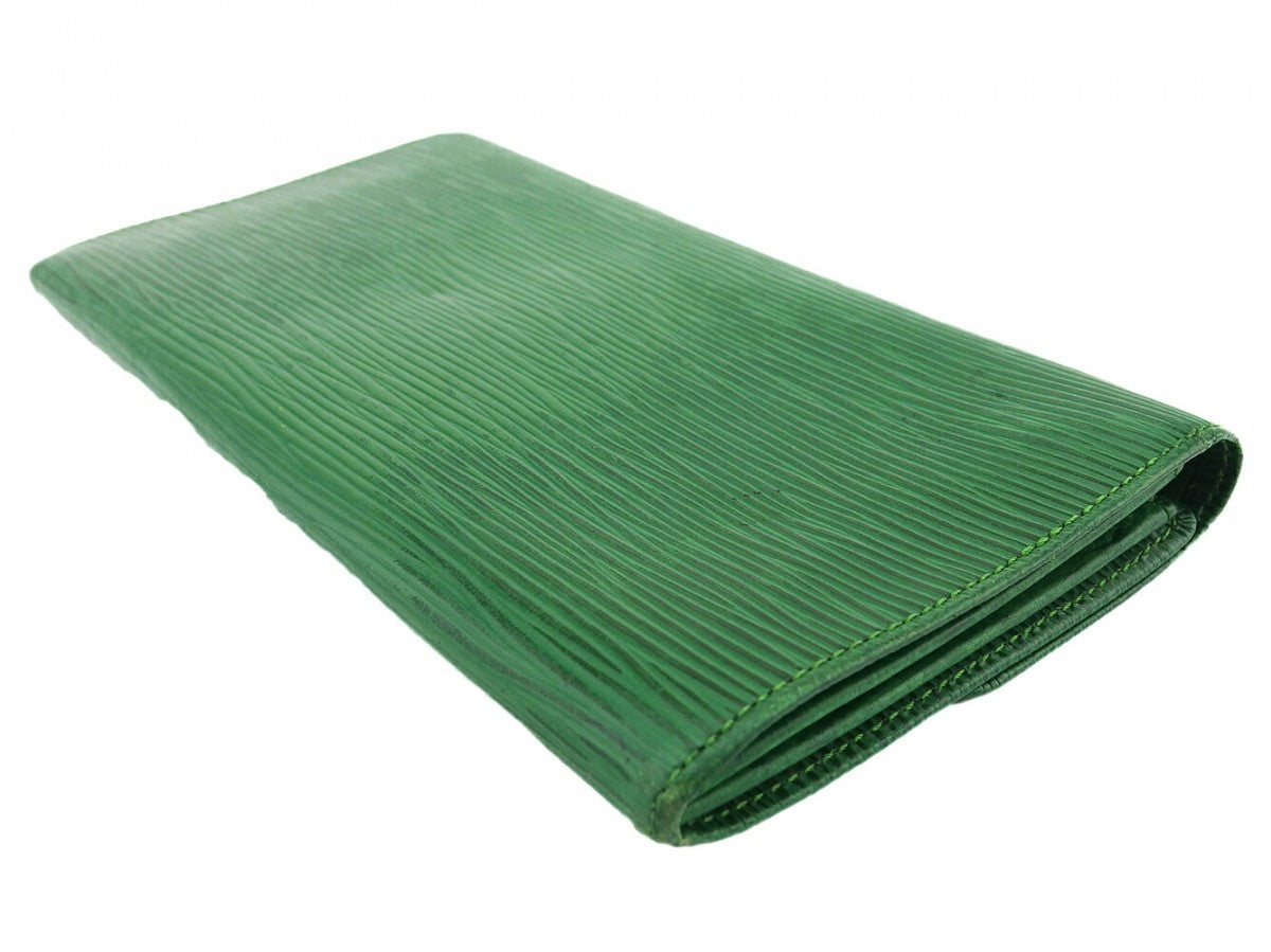 LOUIS VUITTON Long Wallet Purse M63574 green Pochette Porto MonÃÂ©credi