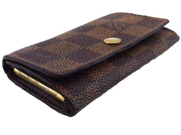 LOUIS VUITTON Key case Key holder  N62631 Damier Ebene Multicles4