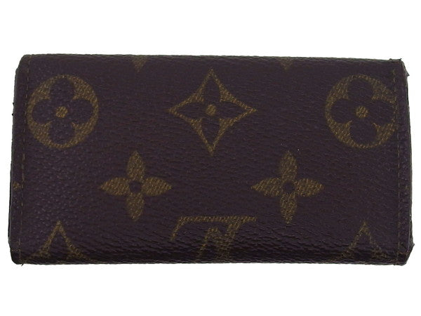 LOUIS VUITTON Key case Key holder  M62631 Dark brown x beige Multicles4