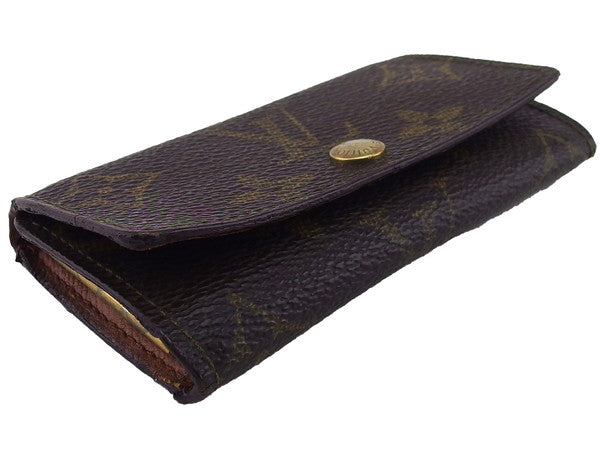 LOUIS VUITTON Key case Key holder  M62631 Dark brown x beige Multicles4
