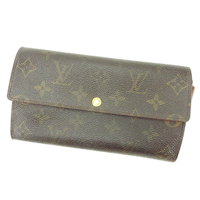 LOUIS VUITTON Long Wallet Purse M61725 Monogram canvas Brown Pochette Porto MonÃÂ©credi