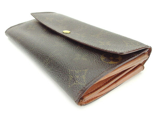 LOUIS VUITTON Long Wallet Purse M61725 Monogram canvas Brown Pochette Porto MonÃÂ©credi