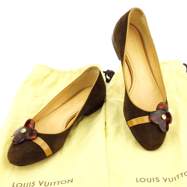 LOUIS VUITTON pumps Brown type 34