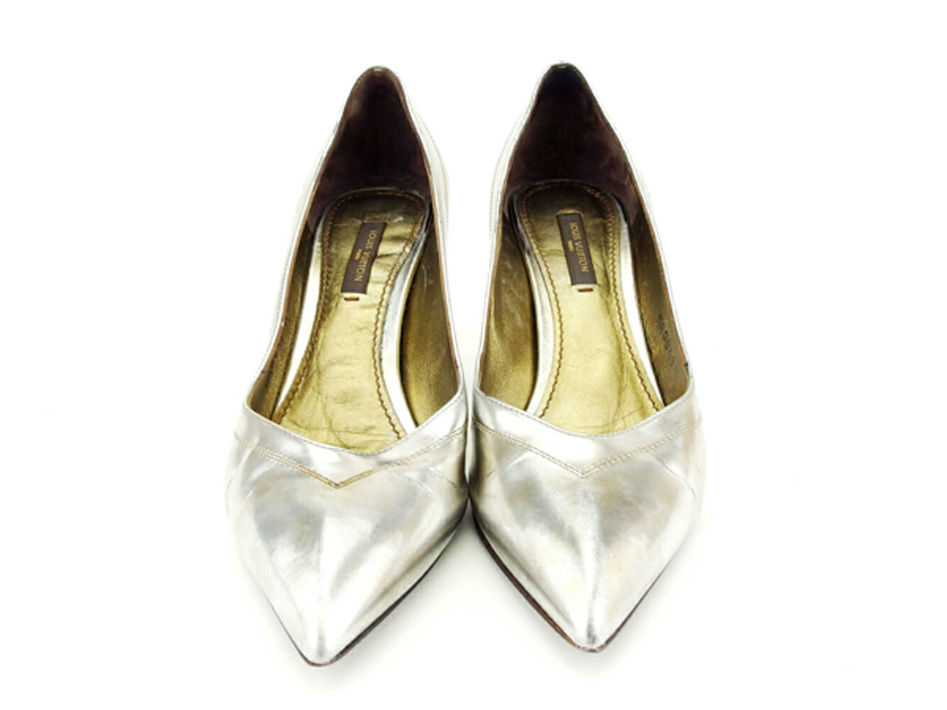 LOUIS VUITTON pumps Silver 36