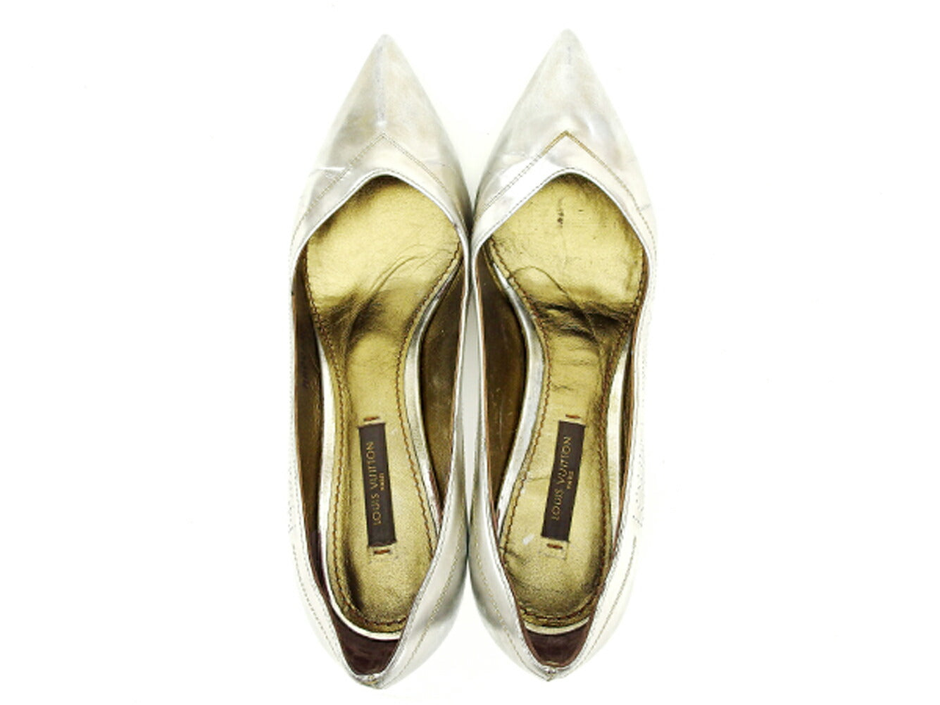 LOUIS VUITTON pumps Silver 36