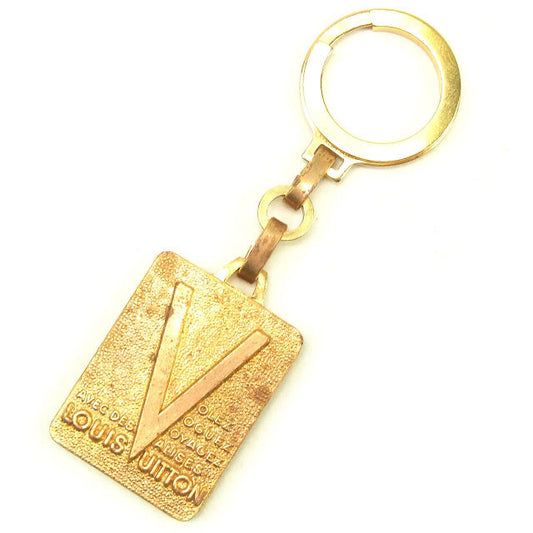LOUIS VUITTON Key ring gold vintage