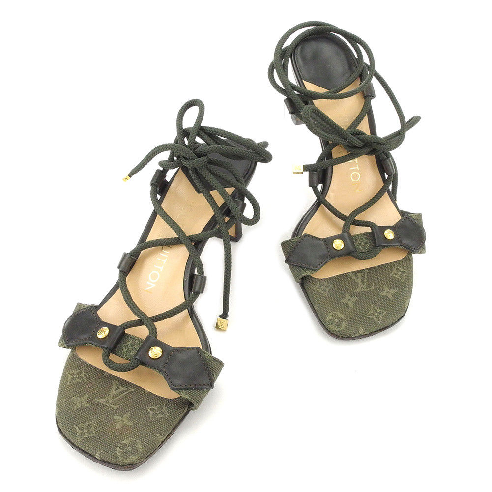 LOUIS VUITTON Sandals green #34