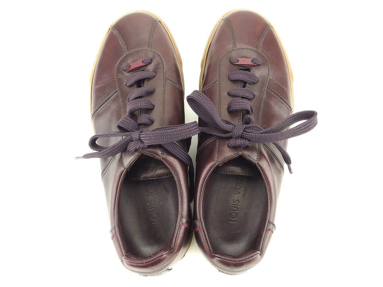 LOUIS VUITTON sneakers Dark Bordeauxx Beige x Brown type #5 Low-cut