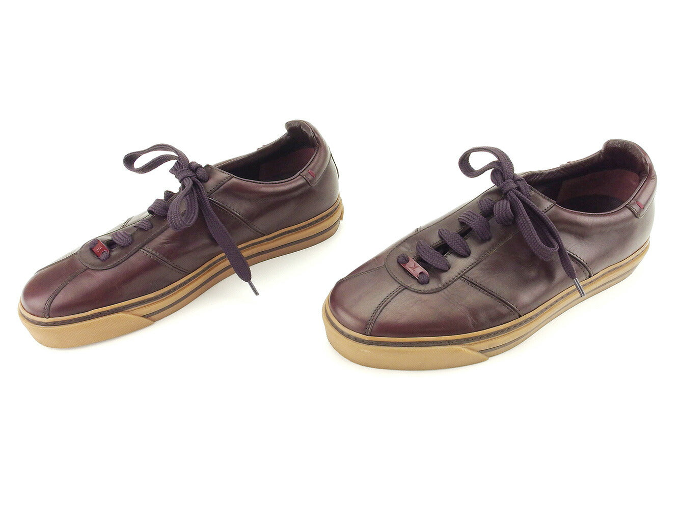 LOUIS VUITTON sneakers Dark Bordeauxx Beige x Brown type #5 Low-cut