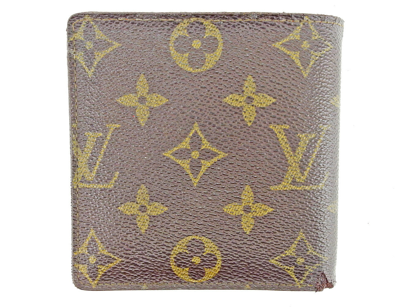 LOUIS VUITTON Long Wallet Purse M61725 Brown Pochette Porto MonÃÂ©credi