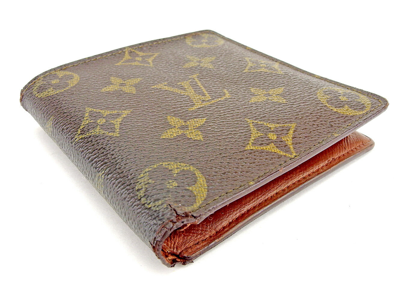 LOUIS VUITTON Long Wallet Purse M61725 Brown Pochette Porto MonÃÂ©credi