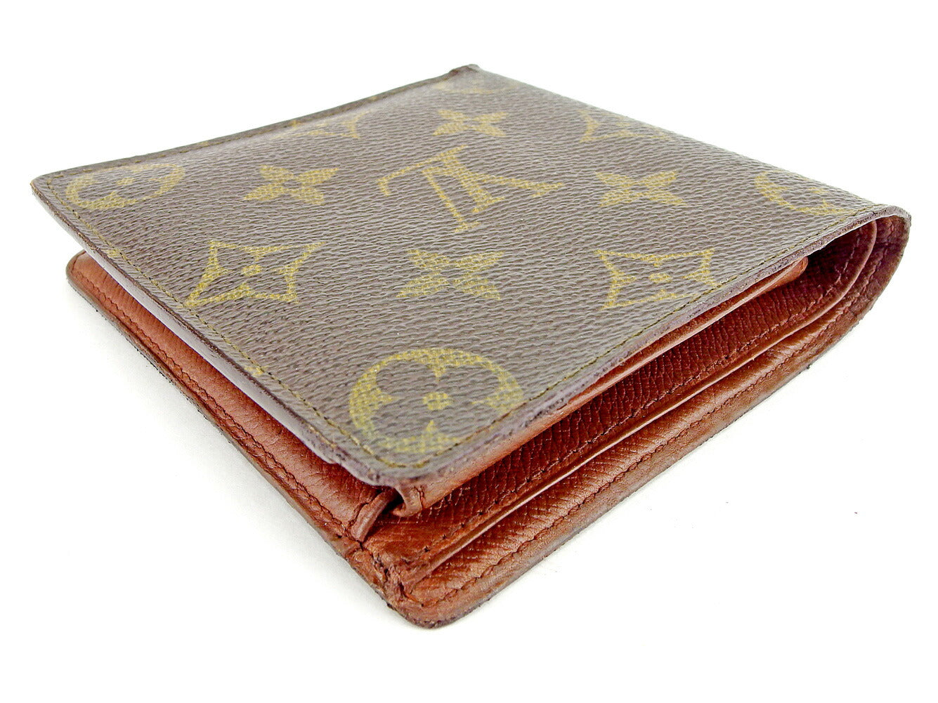 LOUIS VUITTON Long Wallet Purse M61725 Brown Pochette Porto MonÃÂ©credi