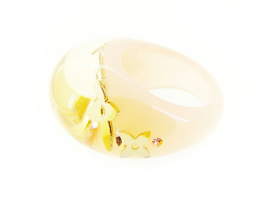 LOUIS VUITTON Ring Beige gold Unclusion Ring