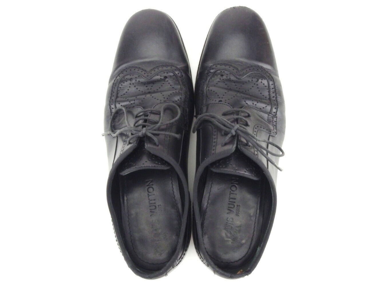 LOUIS VUITTON Dress shoes Black gold #7 Dress shoes No size listed
