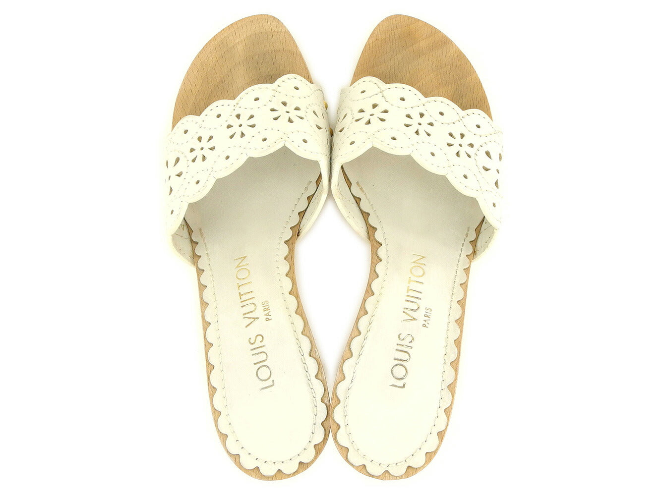 LOUIS VUITTON Sandals white 34