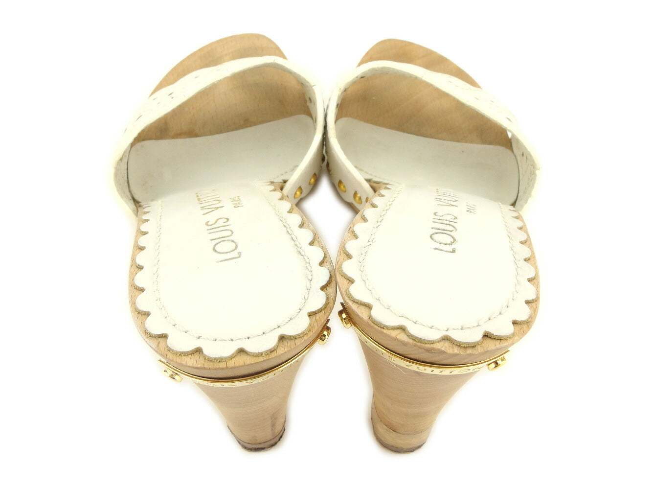LOUIS VUITTON Sandals white 34