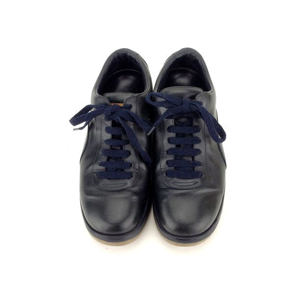 LOUIS VUITTON sneakers leather Navy 37 half 37 1/2