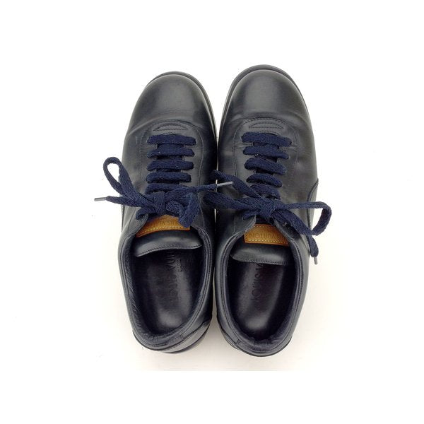 LOUIS VUITTON sneakers leather Navy 37 half 37 1/2