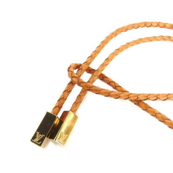 LOUIS VUITTON belt M67302 Beige gold Saintur VVN Trece