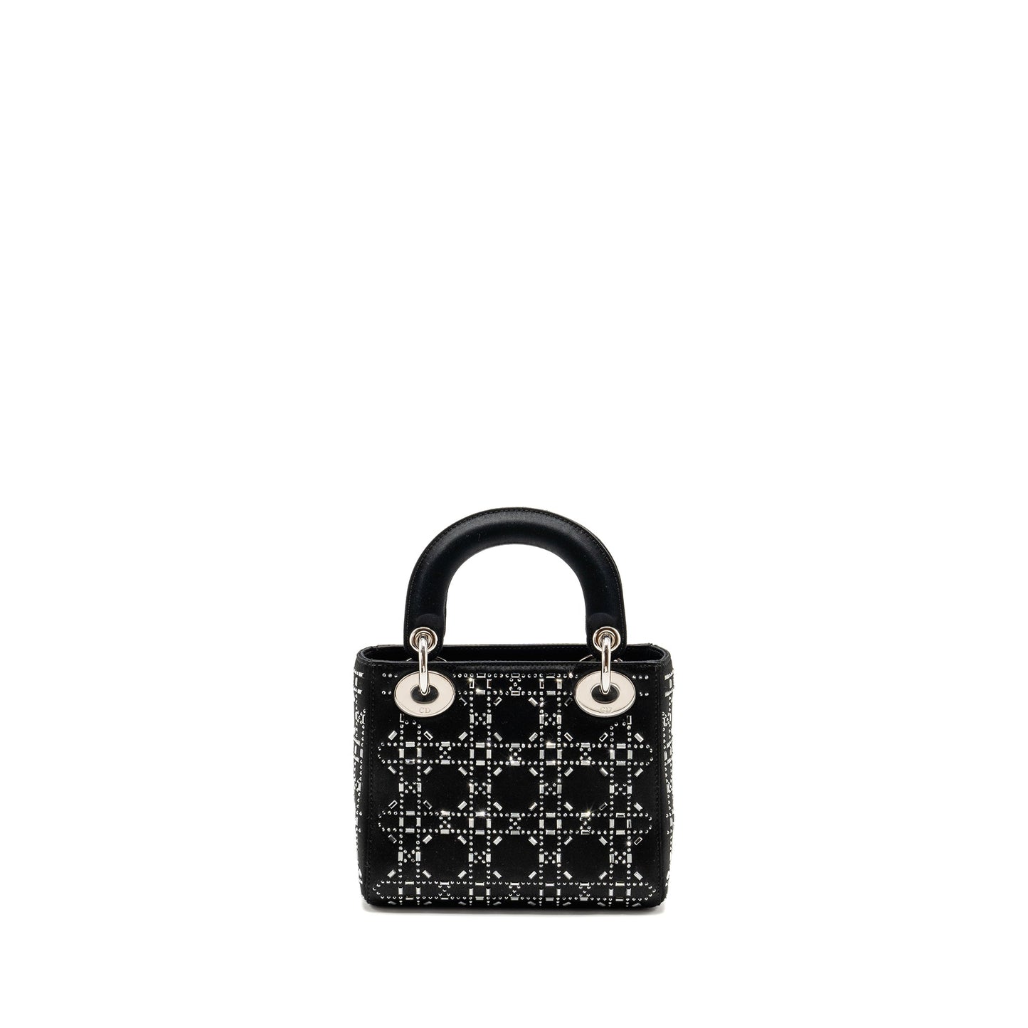 Dior Mini Lady Dior Satin With Crystal Black