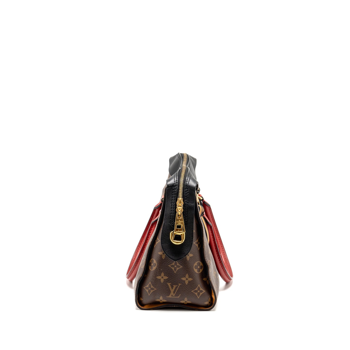 Louis Vuitton Tuileries Purse Monogram Canvas Black/Red