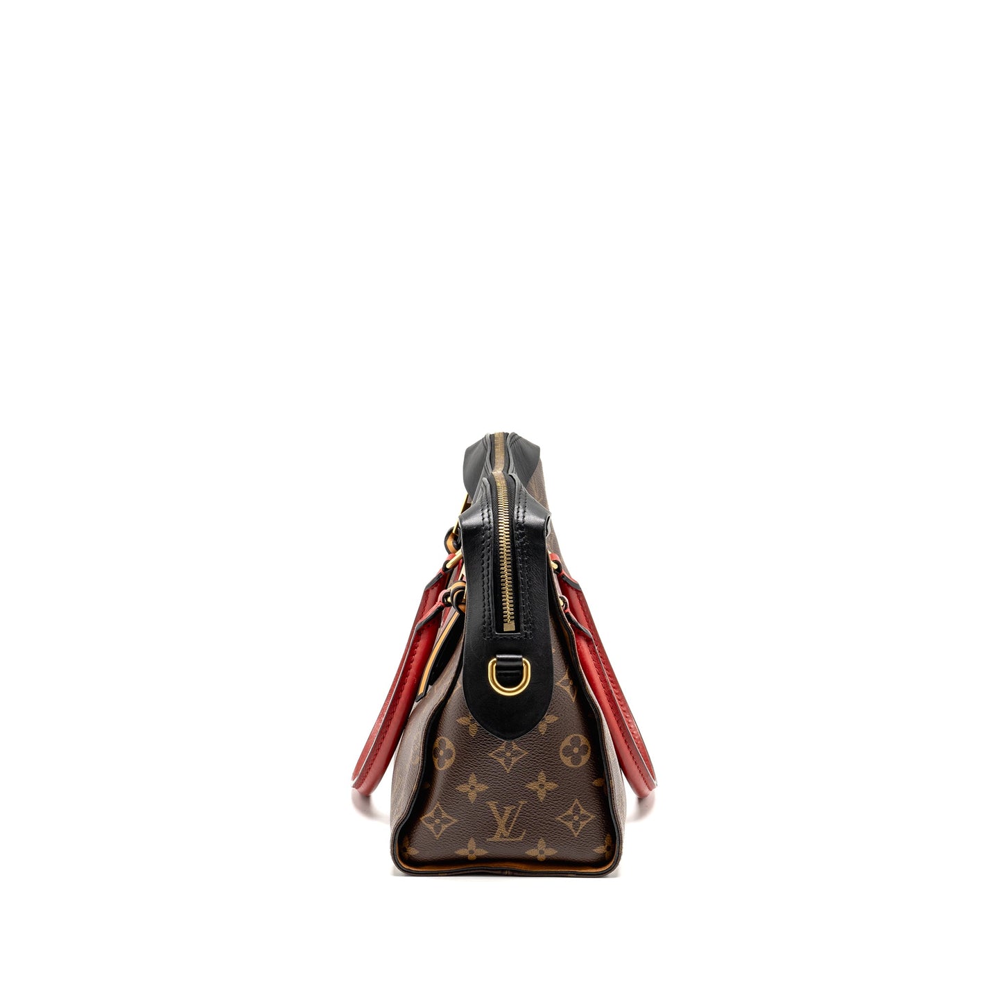 Louis Vuitton Tuileries Purse Monogram Canvas Black/Red