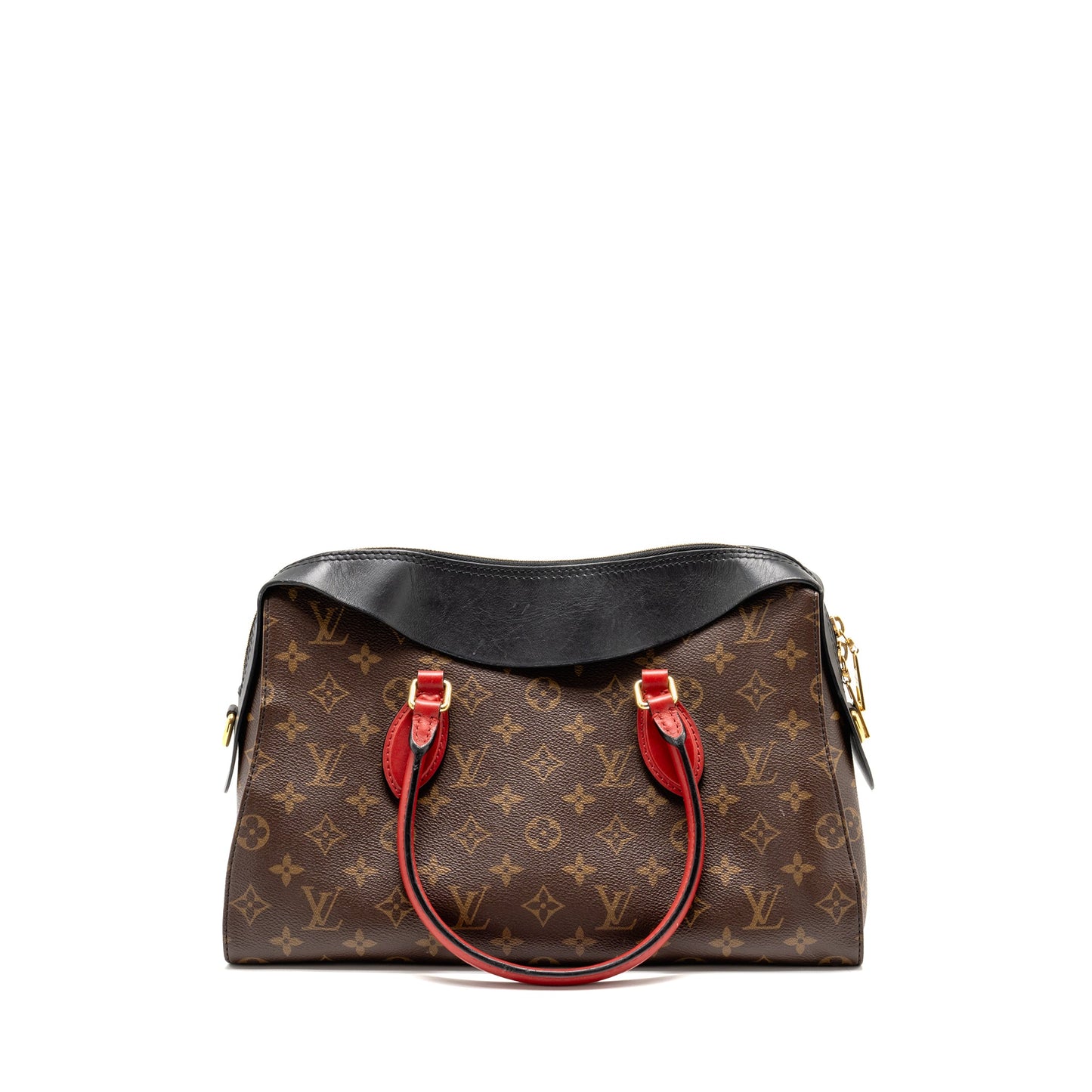 Louis Vuitton Tuileries Purse Monogram Canvas Black/Red