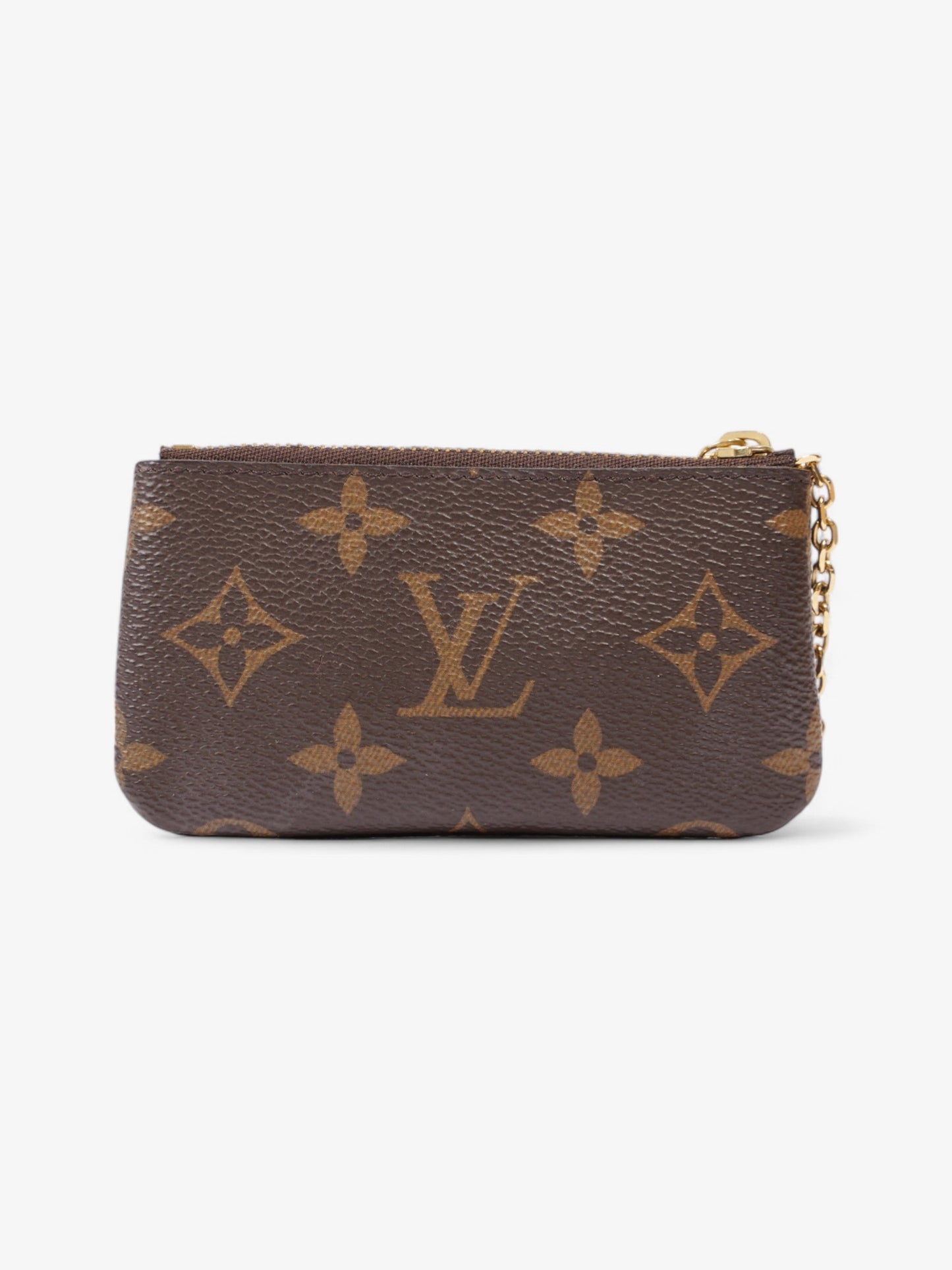Louis Vuitton Key Pouch Monogram / Gold Coated Canvas