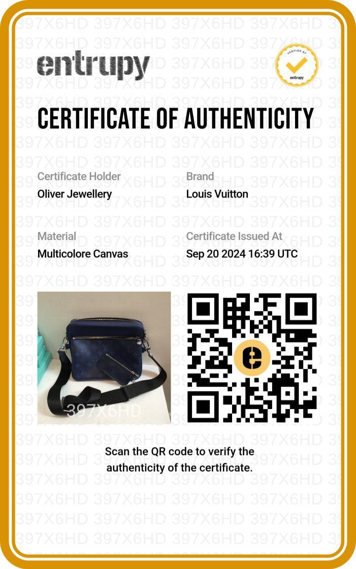 Louis Vuitton 2022 Blue Taigarama Trio Messenger Bag