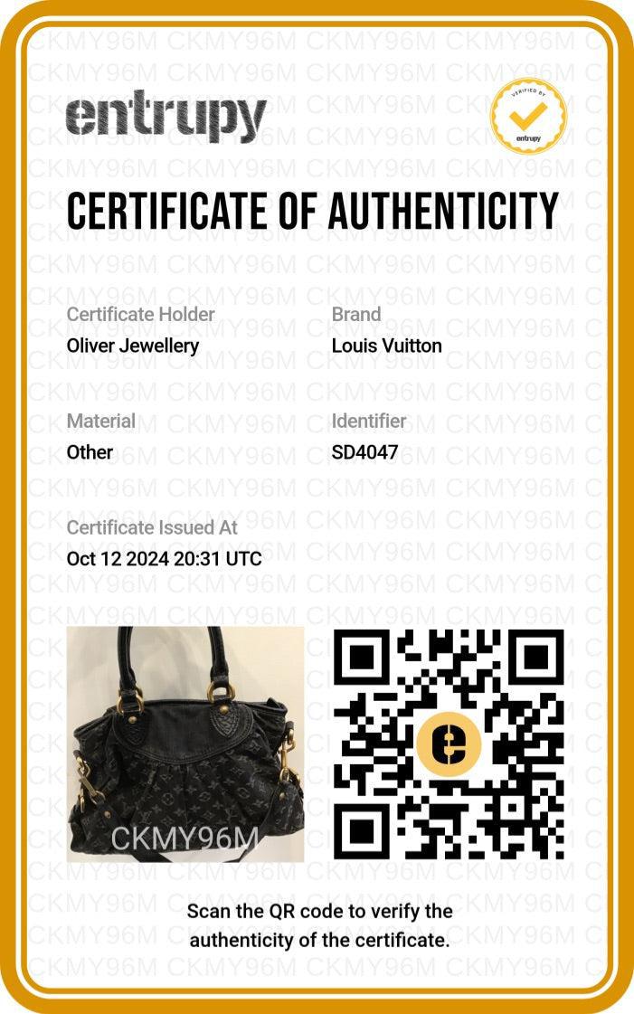 Louis Vuitton Black Monogram Denim Neo Cabby