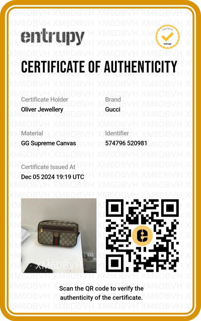Gucci GG Supreme Web Medium Ophidia GG Belt Bag
