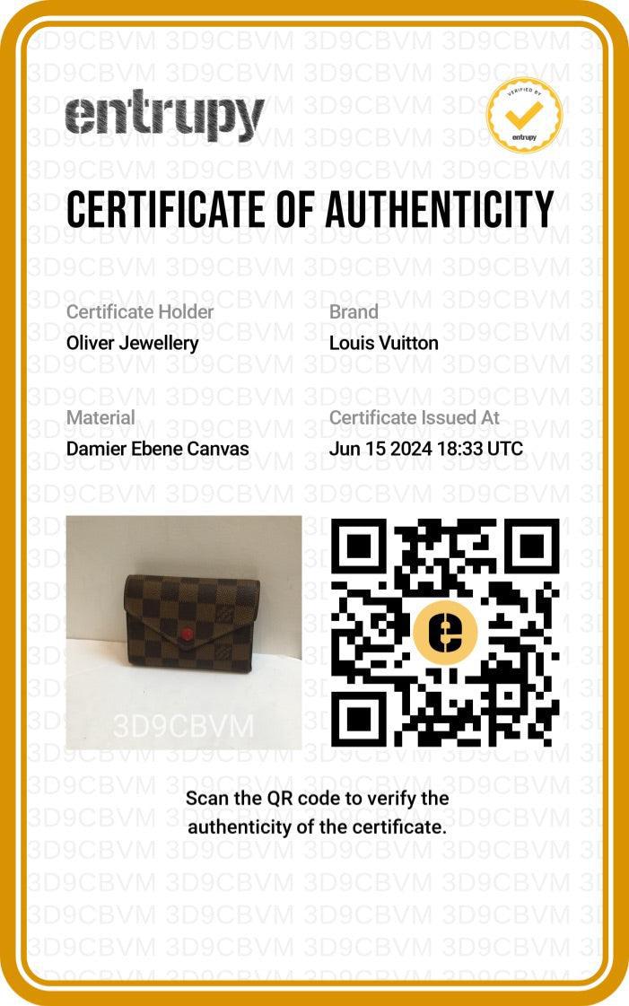 Louis Vuitton Damier Ebene Victorine Wallet