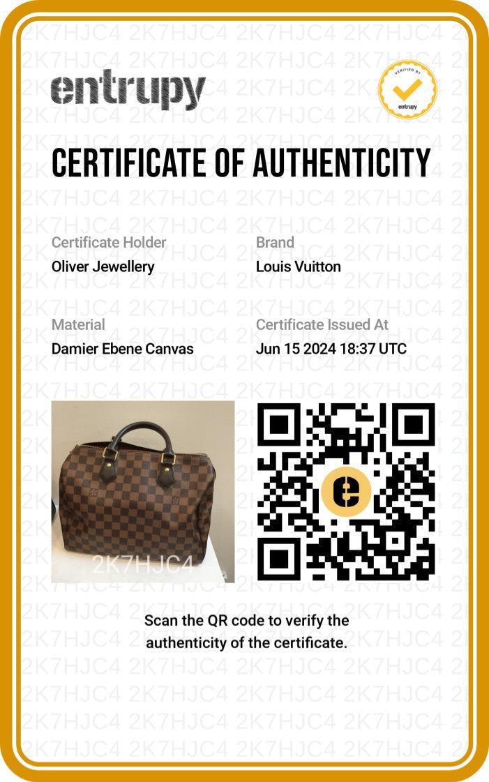 Louis Vuitton Damier Ebene Speedy 30